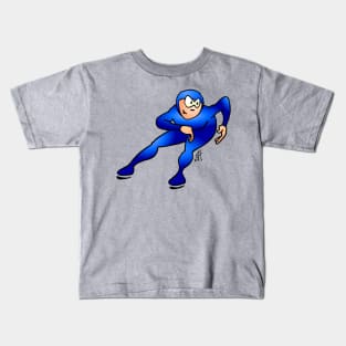 Speed skater Kids T-Shirt